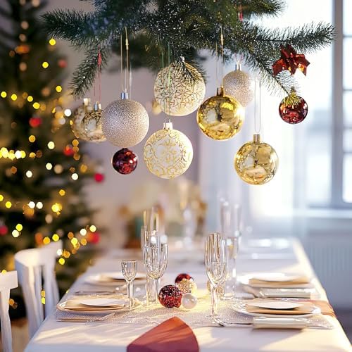 FEBSNOW 500Pcs Christmas Ornament Hanger,Snap Locking String for Tree Decor - Image 5