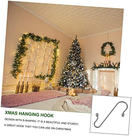 40pcs Creative Multi-Functional Metal Hook for Christmas Decorations Xmas Hanging Hooks Hangers for Baubles Punch Design for Parties and Home Decor - Image 6