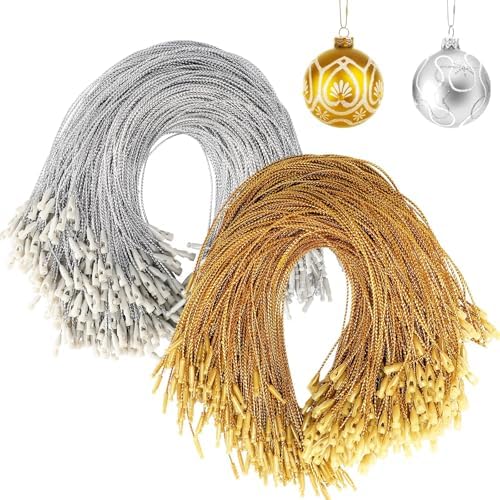 JUNEBRUSHS 600Pcs Christmas Ornament Hooks, Ornament Hangers with Snap by JUNEBRUSHS