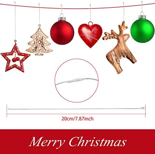 Nuanchu 300 Pcs Christmas Ornament Hangers, Silver - Image 2