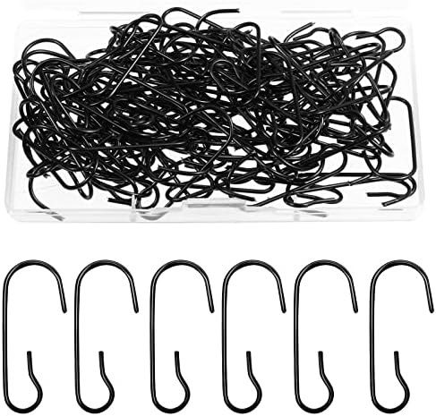 Hotop 120 Pcs Halloween Ornament Hooks Black Ornament Hangers by HOTOP