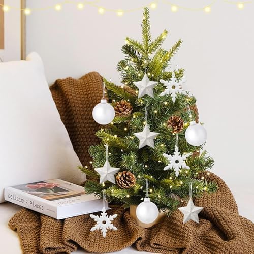 JUNEBRUSHS 600PCS White Halloween Ornament Hooks Ornament Hangers with Snap - Image 5
