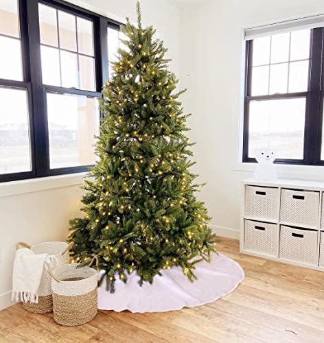 36 Inch Christmas Tree Skirt Iridescent White Tree Skirt Small Sequin Tree Mat for Merry Christmas Party Christmas Tree Decoration - Image 2