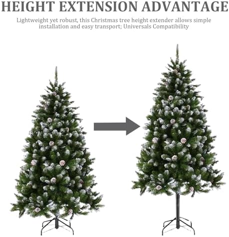 Christmas Tree Height Extender Iron Christmas Tree Stand Base Riser for Indoor Outdoor Festival Yards Porches Lawn Height Extender - Image 2