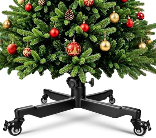 Rolling Christmas Tree Stand Base for Up to 7.5 FT Artificial Trees by WEIMELL