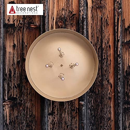 Tree Nest Christmas Tree Stand Base Xmas Fake Tree Metal Holder Stand for Real and Artificial Tree Fits up to 14.8ft Tall & 2.8-5.9inch Diameter,Holds 4.4gal of Water(Gold) - Image 4