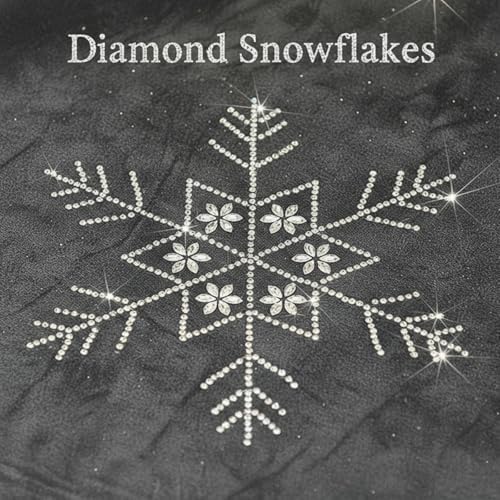 Gray Velvet Tree Skirt 48 Inch, Gold Snowflake Rhinestone - Image 3