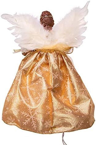 Kurt S. Adler 12-Inch UL 10 Clear Light Gold Angel Treetop, Multicolor - Image 5