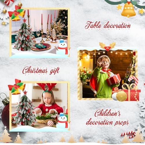 RoundFunny 25 Pcs Mini Christmas Balls Ornaments Set 0.79 Inch Christmas Day Ball Topper Star Tree Hanging Ornaments for Party Decoration(Red) - Image 5