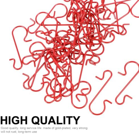 150pcs Christmas Ornament Hooks Swirl Shape Stainless Steel - Image 3