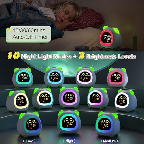 ANALOI Alarm Clock for Kids, Ok to Wake Clock for Girls, Sleep Training - Image 5
