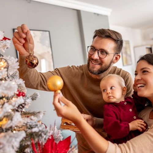 PATIKIL Christmas Ornament Hooks, 200 Pcs LED String Light Hanging Cable Holiday Decor Gift Tag Hanger with Snap Lock for Valentine's Halloween, Red, Green - Image 6