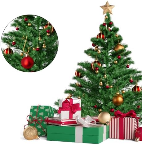 Ornament Hooks, 100 Pcs Christmas Ornament Hooks for Christmas Trees, Ornament Hangers, Metal Wire Christmass Trees Hooks, Chrismas Trees Ornaments for Xmas Chrismas Party Balls Decorations, Gold - Image 2