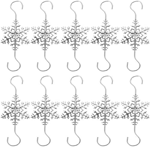 10pcs Christmas Hook Christmas Ornament Hooks Home Mantel Xmas Sock Fixing Stocking Holder Mantel Stocking Hanger Decoration Xmas Decor by HOMSFOU