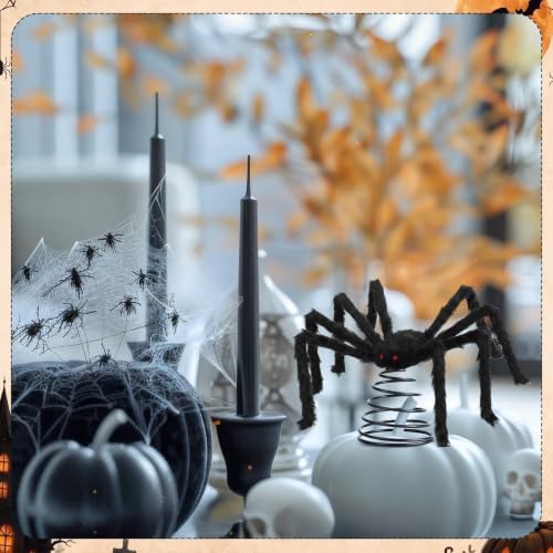 Suncalla 13.8 Inch Halloween Spider Tree Topper, Spooky Tree Topper - Image 6