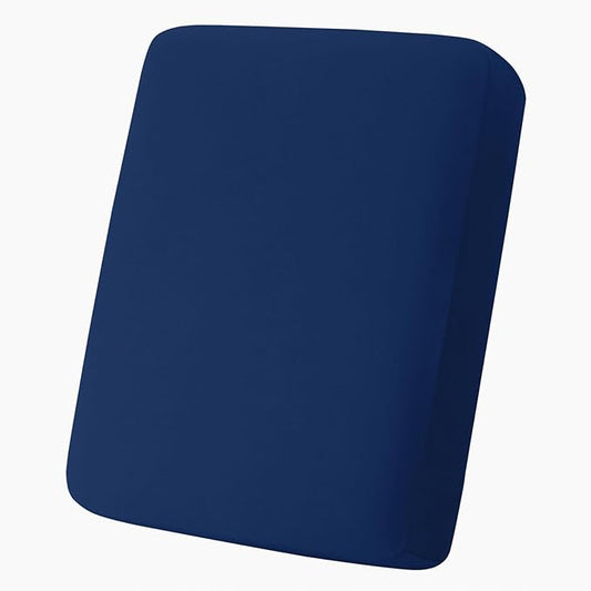 hyha Milk Silk Couch Cushion Covers, Soft Magic Sofa Covers Washable for Cushion Couch, Stretch Sectional Outdoor Cushion Covers for Patio Furniture with Elastic Bottom(Small, Navy)