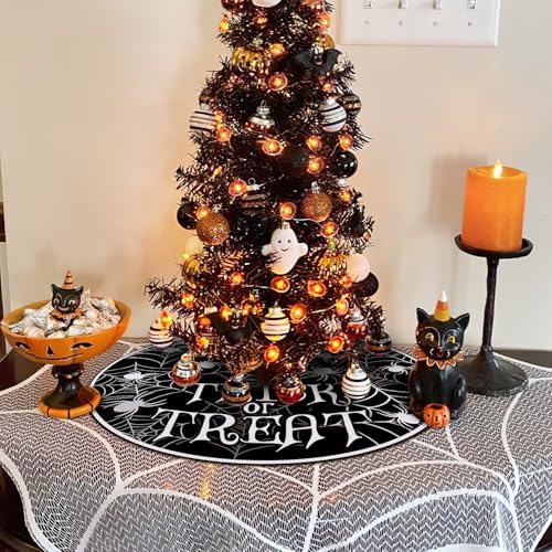 Halloween Spider Web Christmas Tree Skirt, 36 Inches - Image 6