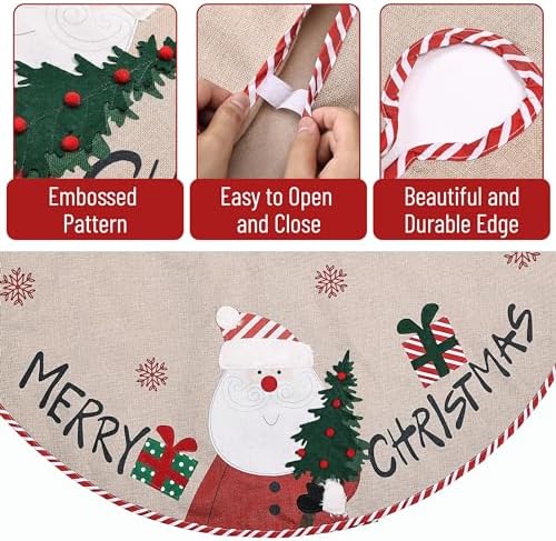 Mr. Pen- Christmas Tree Skirt 48 inches, Christmas Skirts for Xmas Trees - Image 3