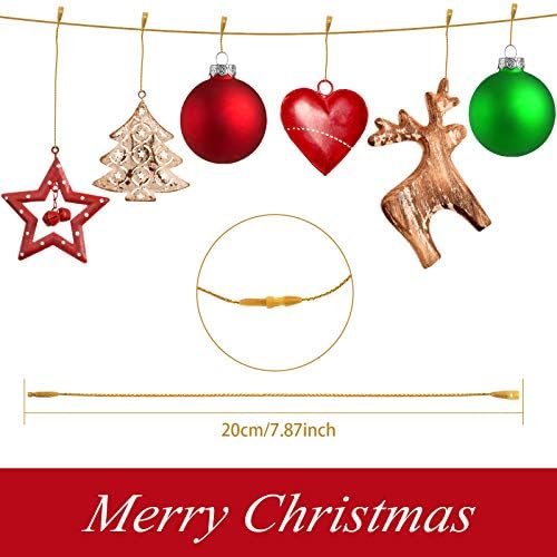 Nuanchu 300 Pcs Christmas Ornament Hangers, Gold - Image 2