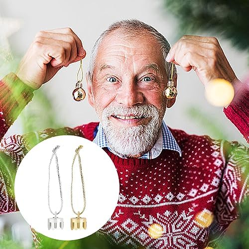 WEBEEDY 400pcs Christmas Ornament Topper Caps Gold and Silver Ornament Caps Hanger Replacement with Hanger Strings Cord Set for Christmas Tree Decorations DIY Crafts - Image 7
