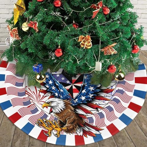 Patriotics 4th of July Eagle Tree Skirt 30 Inch - Image 4
