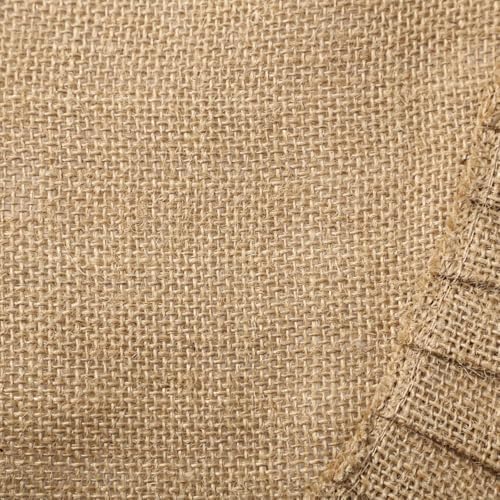 Tatuo 55 Inch Christmas Tree Skirt Decor, Burlap Ruffled Tree Skirt, Linen - Image 5