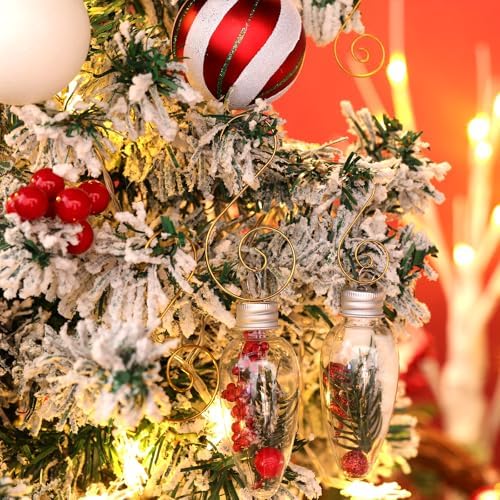 Teenyyou 200 Pcs Christmas Ornaments Hooks, 2 Inch and 3.1 Inch S Shaped Christmas Tree Ornament Hangers Xmas Swirl Metal Hanging Hooks for Xmas Tree Balls Decoration(Gold) - Image 3