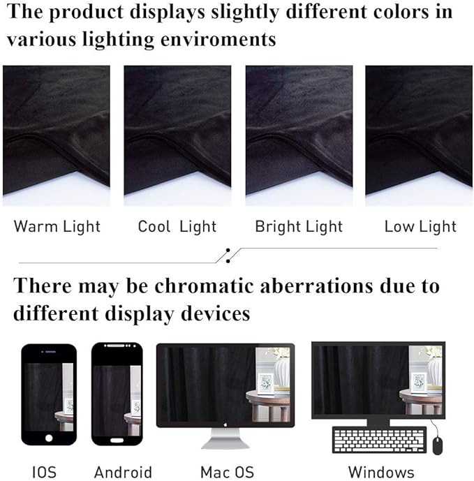 StangH Black Blackout Velvet Curtain Panels Grommet Heat Insulated Privacy Window Drapes 96 inches Length for Living Room/Basement/Dining Room, 42 x 96 inches, 2 Panels