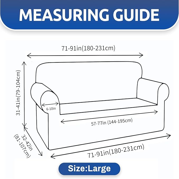 XINEAGE New 1 Piece Couch Covers for 3 Cushion Couch (79"-91") Stretch Sofa Cover Slipcover Pet Friendly Soft Washable Furniture Protector with Elastic Bottom for Kids,Dog (Sofa, Peacock Blue)