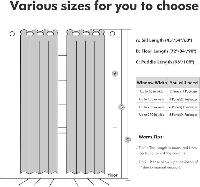 MIULEE Linen Curtains for Bedroom Solid 100% Blackout Thermal Insulated Greige Curtains Grommet Room Darkening Drapes for Living Room Nursery 52x63 Inch (2 Panels)