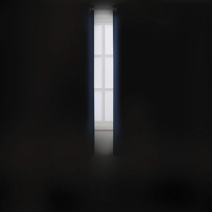 LEMOMO Navy Blue Thermal Blackout Curtains/42 x 72 Inch/Set of 2 Panels Room Darkening Curtains for Bedroom