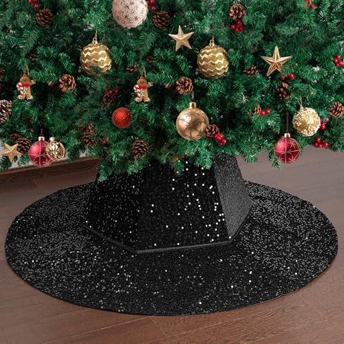 Mr. Pen- Sequin Christmas Tree Skirt and Tree Collar by MrPen