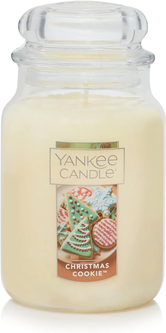 Yankee Candle Christmas Cookie Scented Classic 22oz Large Jar Single Wick Candle Over 110 Hours of Burn Time