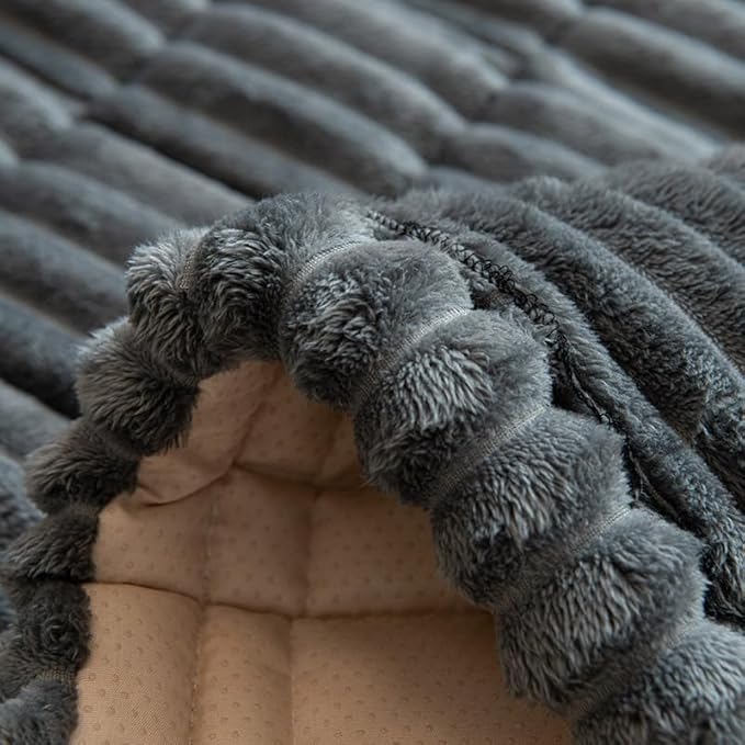 Gumfolk Pet Couch Covers for Sofa Slipcovers Couch Protector for Dogs Washable Cushion Cover, Sofa Pad Blanket Furniture, Dark Grey, 27in*47in