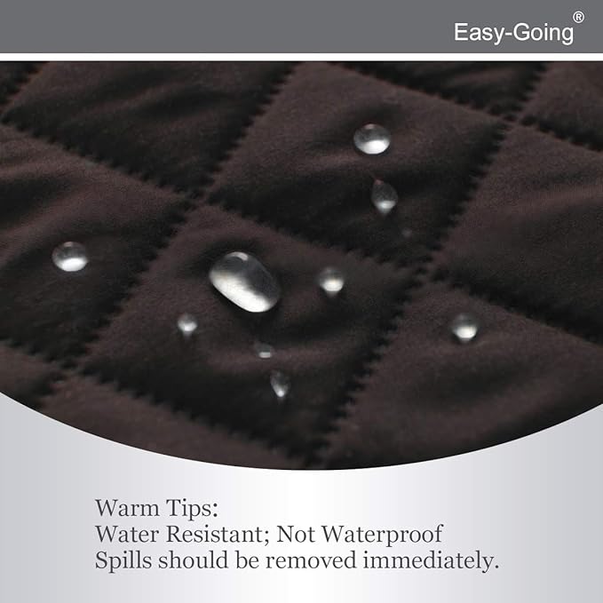 Easy-Going Recliner Sofa Slipcover Reversible Sofa Cover Water Resistant Couch Cover Furniture Protector with Elastic Straps for Pets Kids Children Dog Cat (Recliner, Chocolate/Beige)