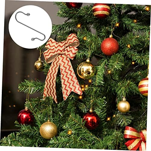 40pcs Creative Multi-Functional Metal Hook for Christmas Decorations Xmas Hanging Hooks Hangers for Baubles Punch Design for Parties and Home Decor - Image 2