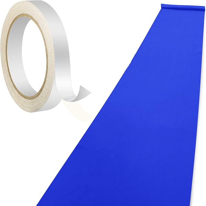Shappy Royal Blue Carpet Runner Rug for Party 55gsm Thickness with Carpet Tape Hallway Rug for Graduate Wedding Party Dance Floor Outdoor Accessories(2.6 x 30 Feet)