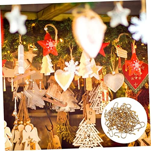 50pcs Xmas Hanging Hooks Creative Metal Hangers for Christmas Tree Decorations Punch Strong Load-Bearing for Holiday Parties and Home Decor - Image 3