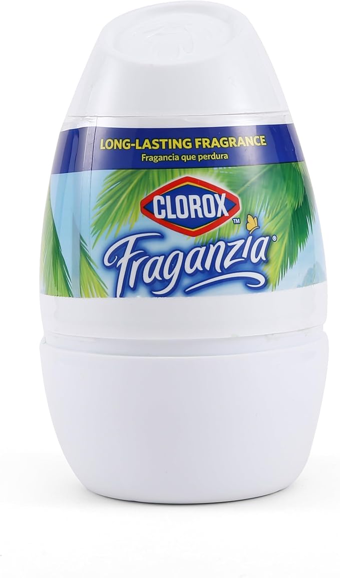 Clorox Fraganzia Gel Air Freshener Cone, Island Orchid Scent - No-Plug, Battery-Free Air Freshener for Small Rooms, Closets, Kitchens, Bathrooms, Offices and More, 6 Ounce - 12 Pack