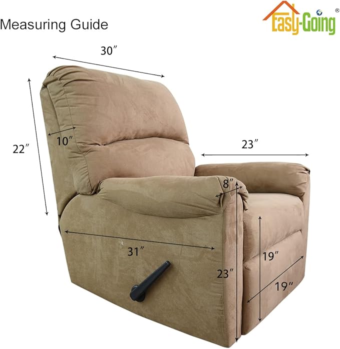 Easy-Going Recliner Chair Slipcover Reversible Sofa Cover Water Resistant Couch Cover Furniture Protector with Elastic Straps for Pets Dog (Recliner, Green/Christmas Red)