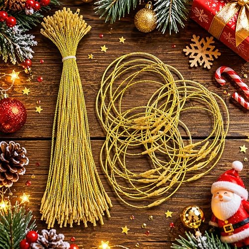 Christmas Tree Ornament String Hanger Precut Ribbon Hook with Snap Fastener - Image 5