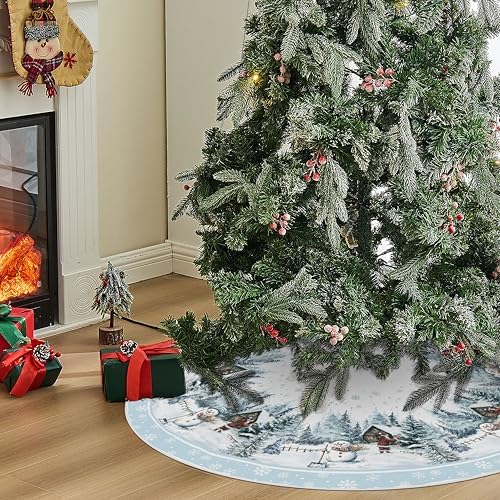 Christmas Snowman Tree Skirt 36 Inches - Image 4