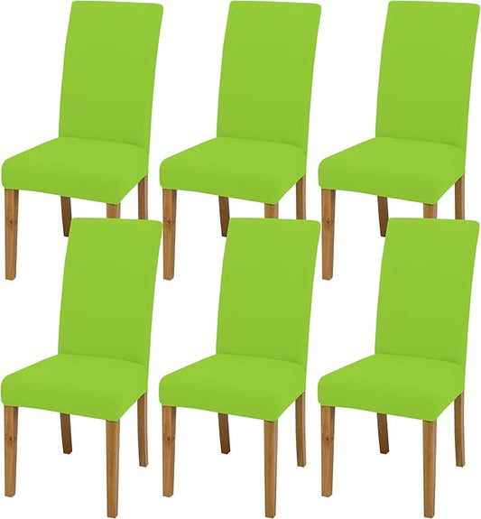 BIETYONE Dining Chair Covers,Dining Room Chair Covers Set of 6,Stretch Kitchen Chair Cover,Washable Dining Chair Cover,Parsons Chair Slipcovers Protective,for Home,Restaurant,Banquet