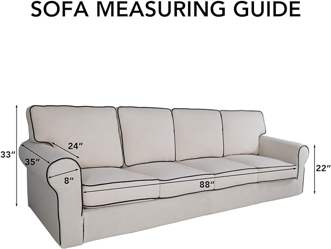 PureFit Reversible Quilted Sofa Cover, Water Resistant Slipcover Furniture Protector, Washable Couch Cover with Non Slip and Elastic Straps for Kids, Dogs, Pets (XX Large, Gray/Light Gray)