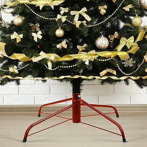 Hotop 2 Pcs 24"&16" Large Christmas Tree Stand Artificial Base,Red - Image 6