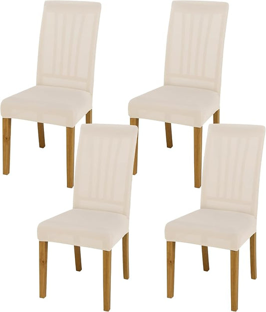 BIETYONE Chair Covers,Dining Room Chair Covers Set of 4,Stretch Kitchen Chair Cover,Washable Dining Chair Cover,Parsons Chair Slipcovers Protective,for Home,Restaurant,Banquet