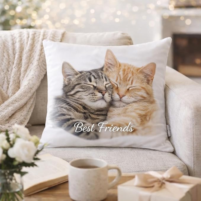 Personalized Photo Pillow – Custom Picture Cushion with Your Image for Birthdays, Anniversaries, Weddings, and Home Décor