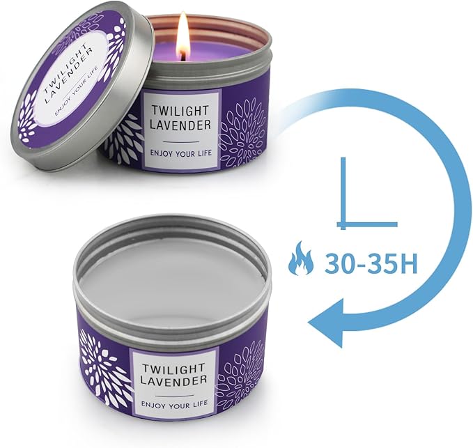Scented Candles Gift for Women, Large 3 Pack 100 Hours Burning Time Soy Wax Candles, Bulk Value Aromatherapy Candle Set with Birthday Mothers Day Gift Box- Lavender, Orange Blossom & Mahogany Candle