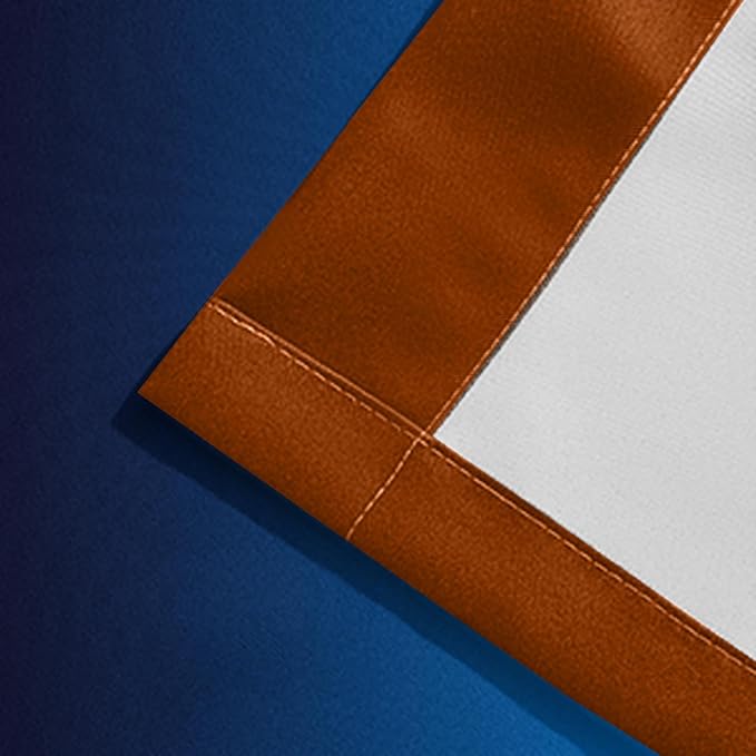 Yakamok Blackout Ombre Dark Blue and Burnt Orange Curtains-Gradient Room Darkening Curtain, Grommet Thermal Insulated Light Blocking Window Drapes Curtain for Living Room Bedroom,52 x 72 Inch,2 Panels