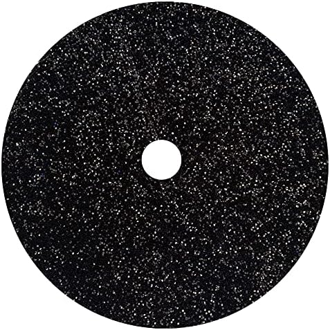 FUHSY 36 Inches Sequin Velvet Christmas Tree Mat Black Glitter Embroidered and Sequined Tree Decorative Skirts Sparkly Personalized Tree Skirts for Christmas Halloween Tree Skirt for Holiday Party - Image 2